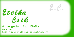 etelka csik business card